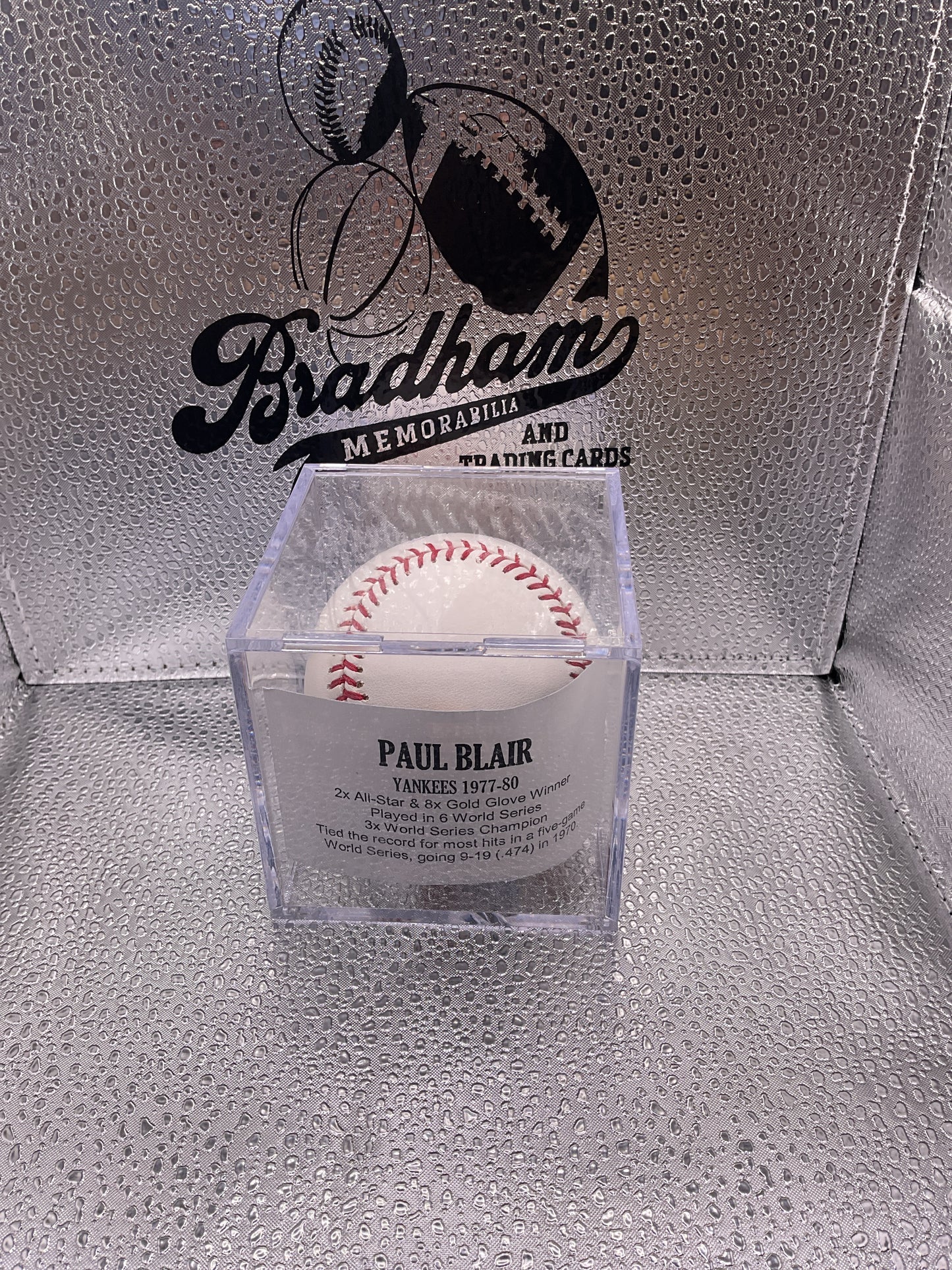 Paul Blair auto baseball