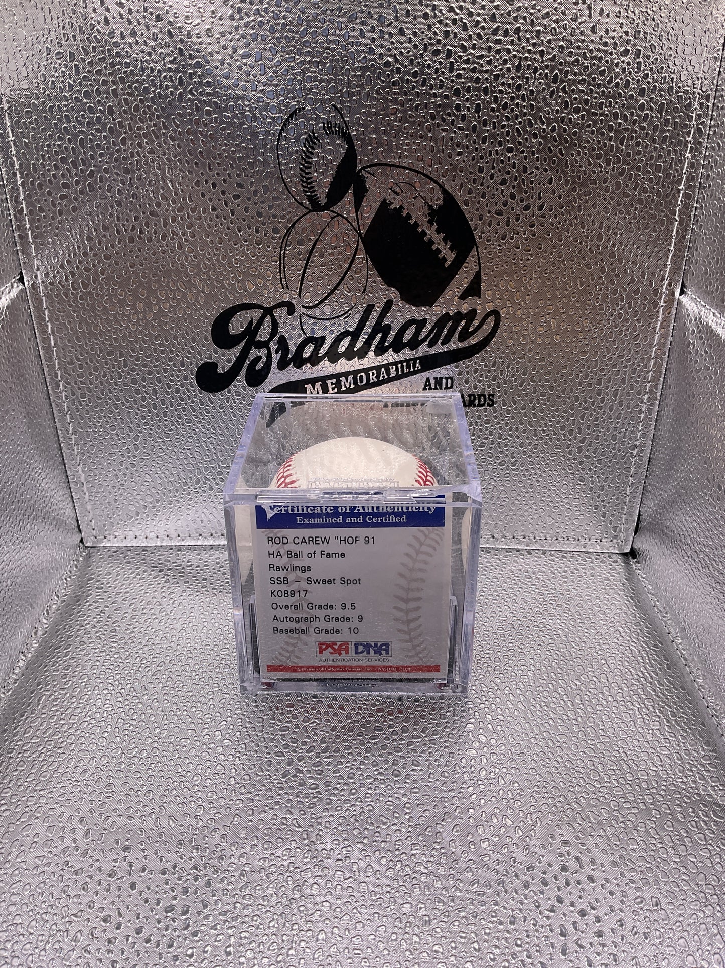 Rod Carew auto baseball