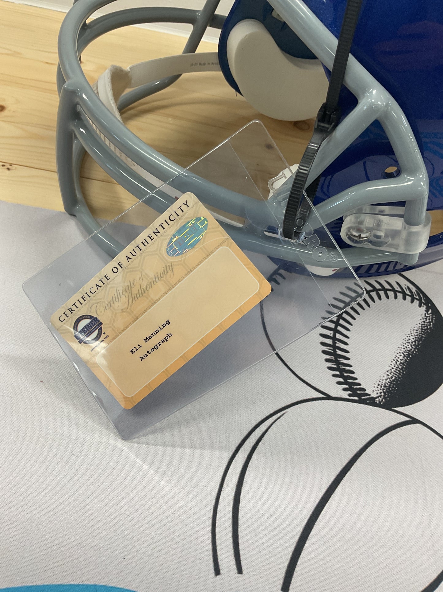 Eli Manning Signed NY Giants Helmet “SB XLII MVP”