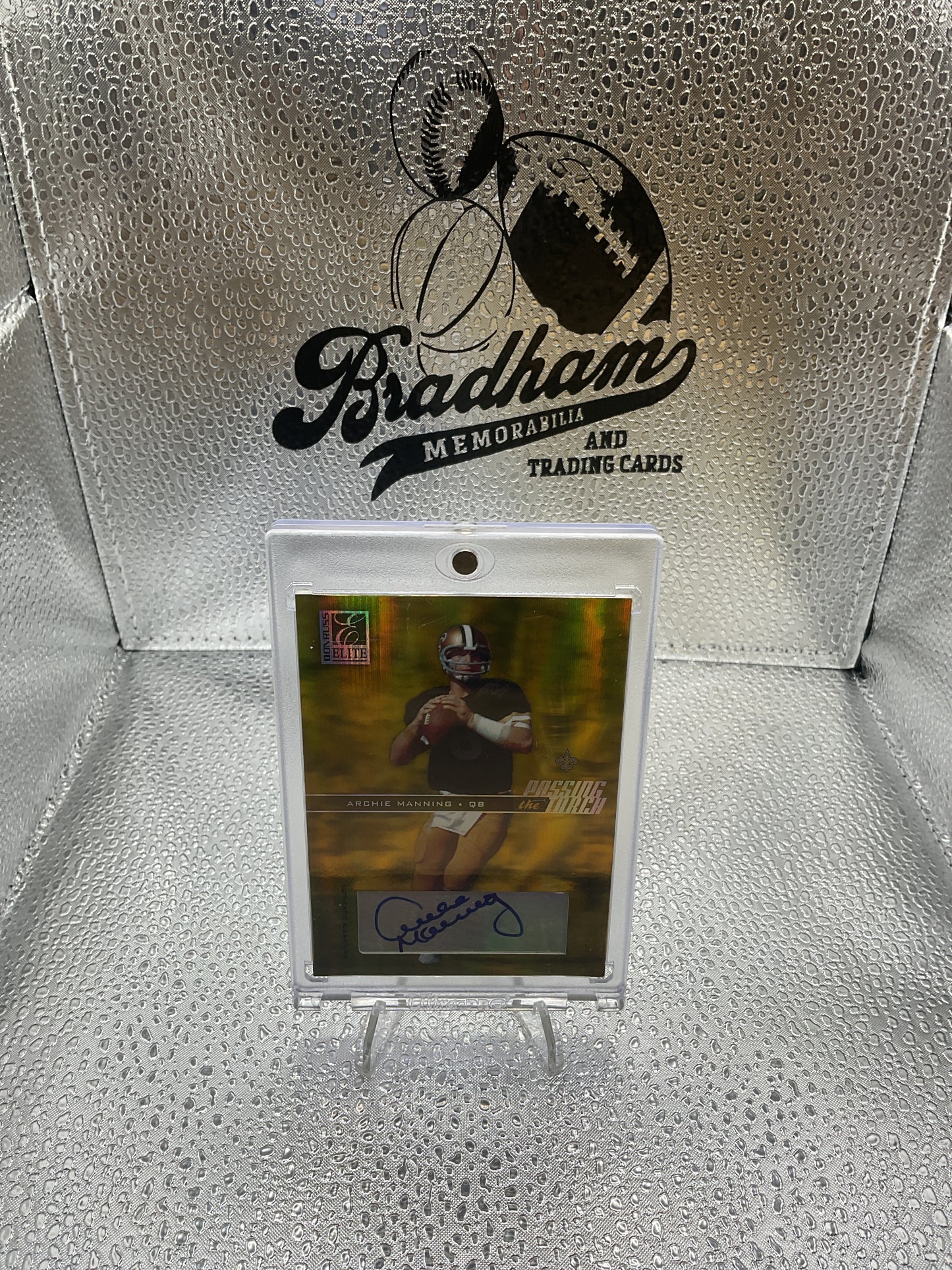 Eli Manning and Archie Manning 2004 Donruss Elite Dual Auto 03/50