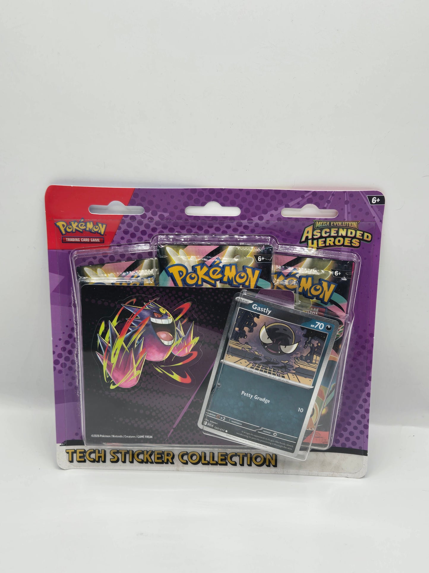 Pokémon Mega Evolution: Ascended Heroes Tech Sticker Collection Gastly