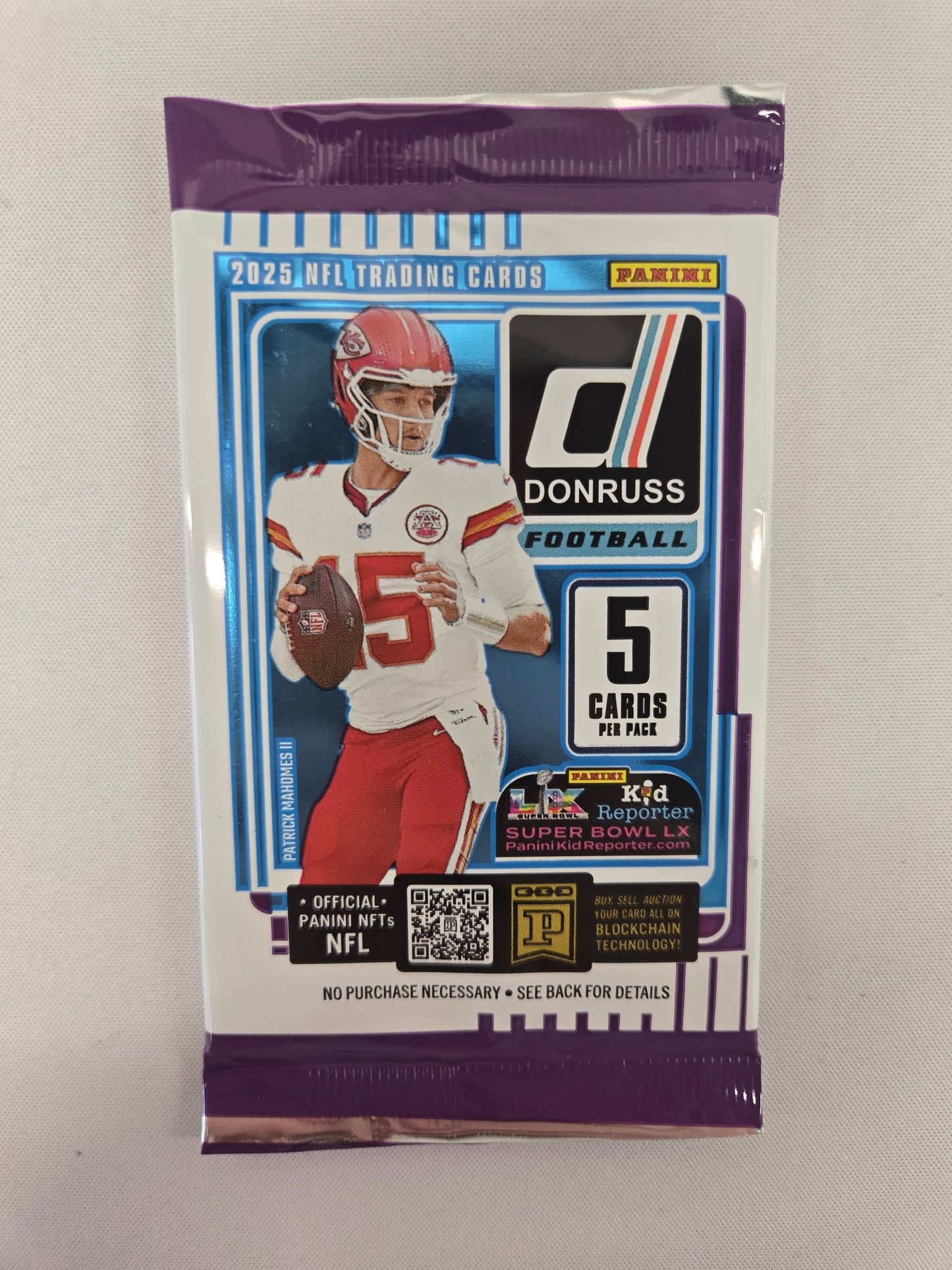 2025 Donruss Football 5 card pack