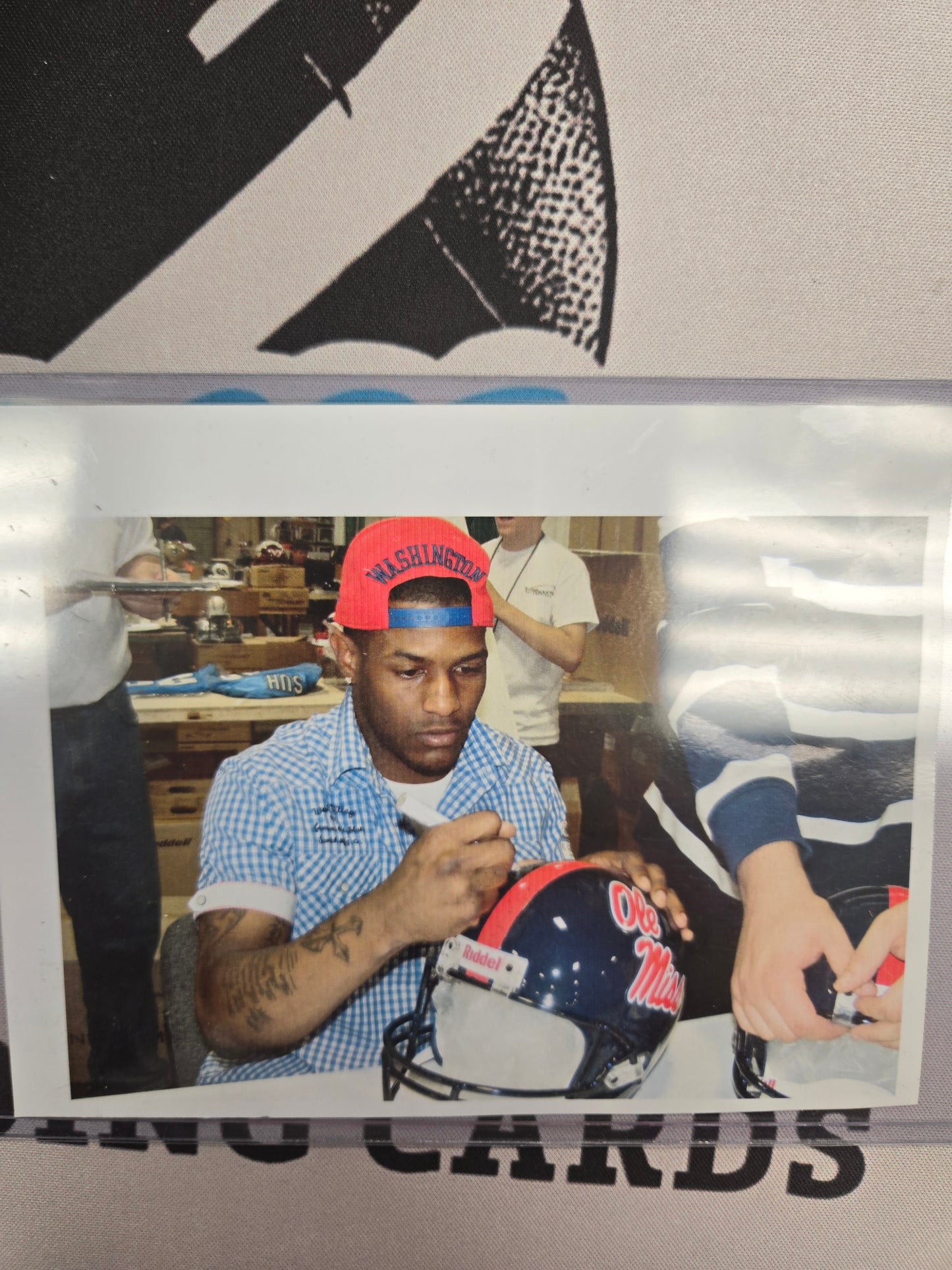 Mike Wallace Autograph Helmet