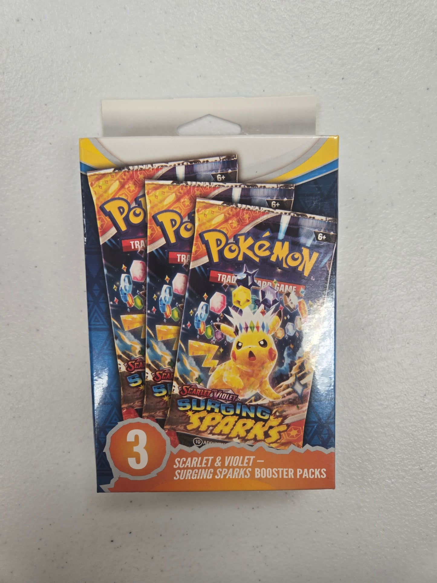 Pokémon TCG Surging Sparks 3 Booster Pack Box