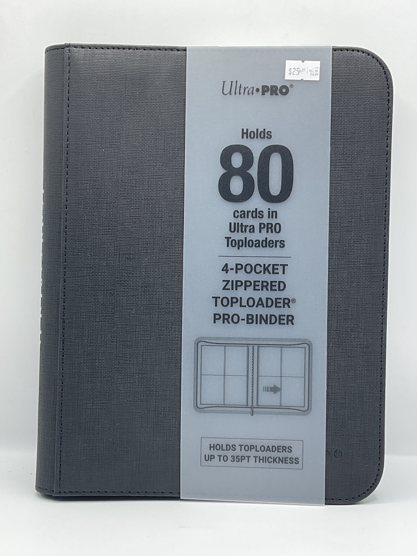 Ultra Pro 4 Pocket Toploader Zip Binder (80 Cards)