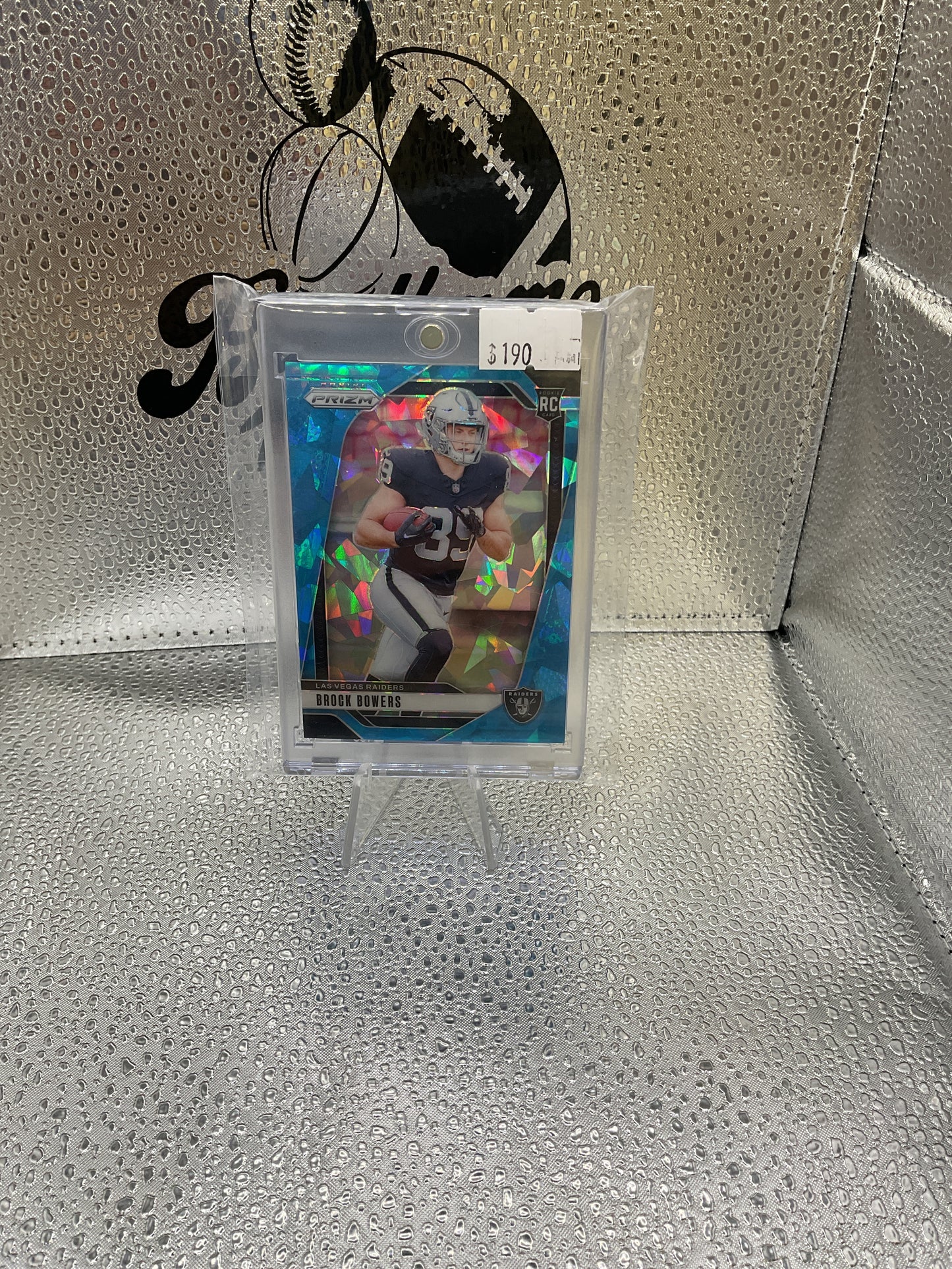 Brock Bowers /99 Blue Cracked Ice 2024 Prizm