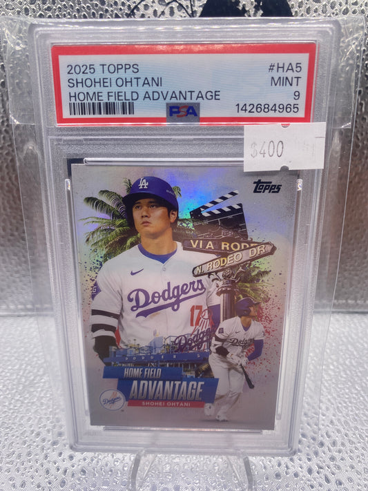 2025 Topps Shohei Ohtani Home Field Advantage PSA 9