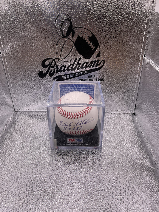 Billy Williams auto baseball