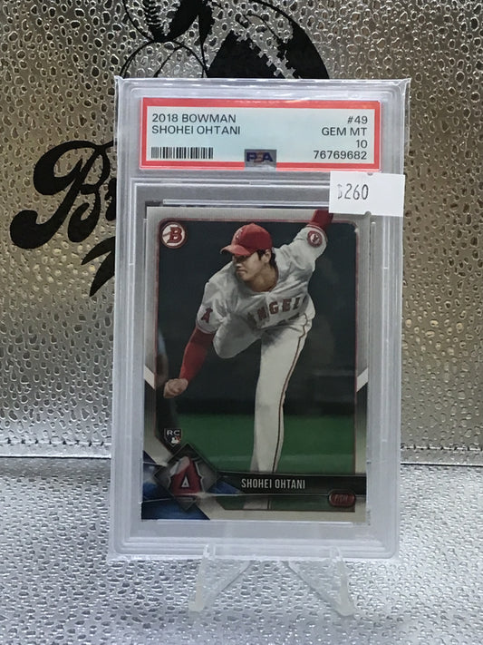 Shohei Ohtani 2018 Bowman PSA 10