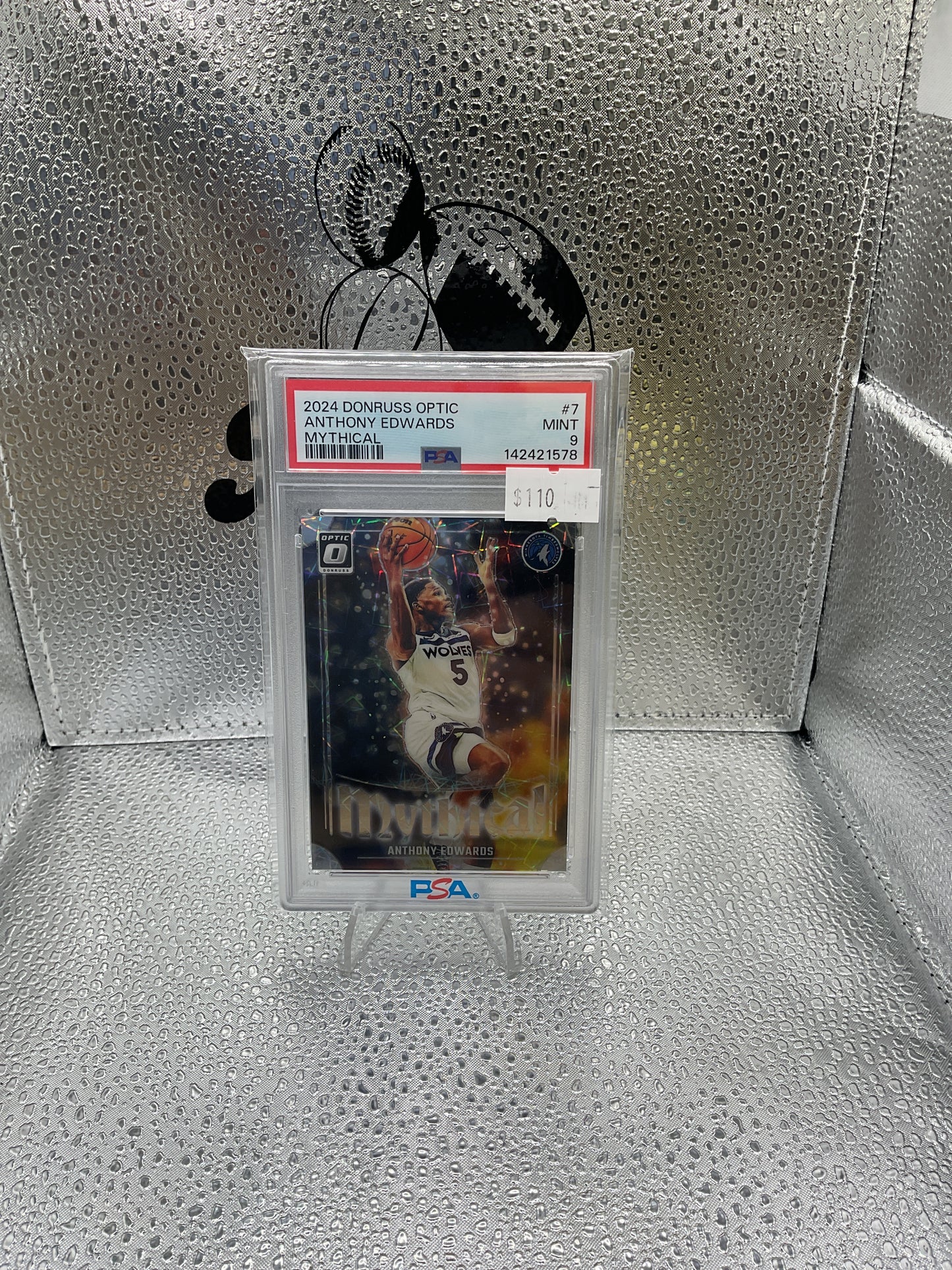 Anthony Edwards Mythical Case Hit PSA 9