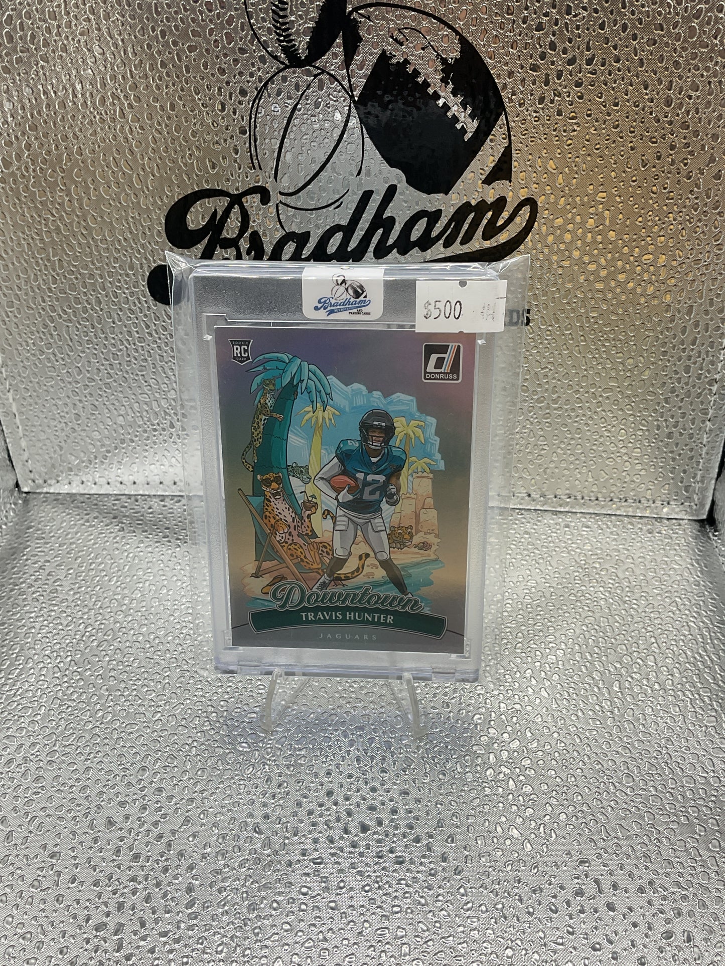 2025 Donruss Travis Hunter Downtown #13 SSP RC Jaguars Regular Sized Rookie Card