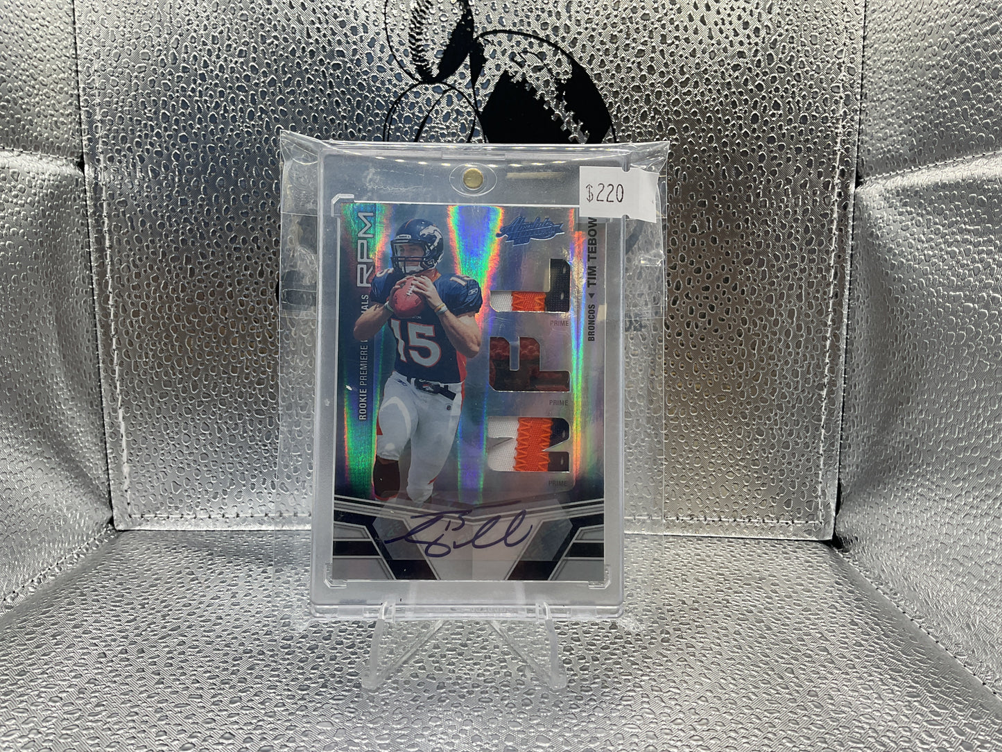 2010 Tim Tebow Absolute Memorabilia RPA #204 Auto 05/10 RC Broncos