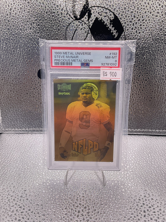 1999 Metal Universe #192 Steve Mcnair Precious Metal Gems #31/50 PSA 8 PMG RARE