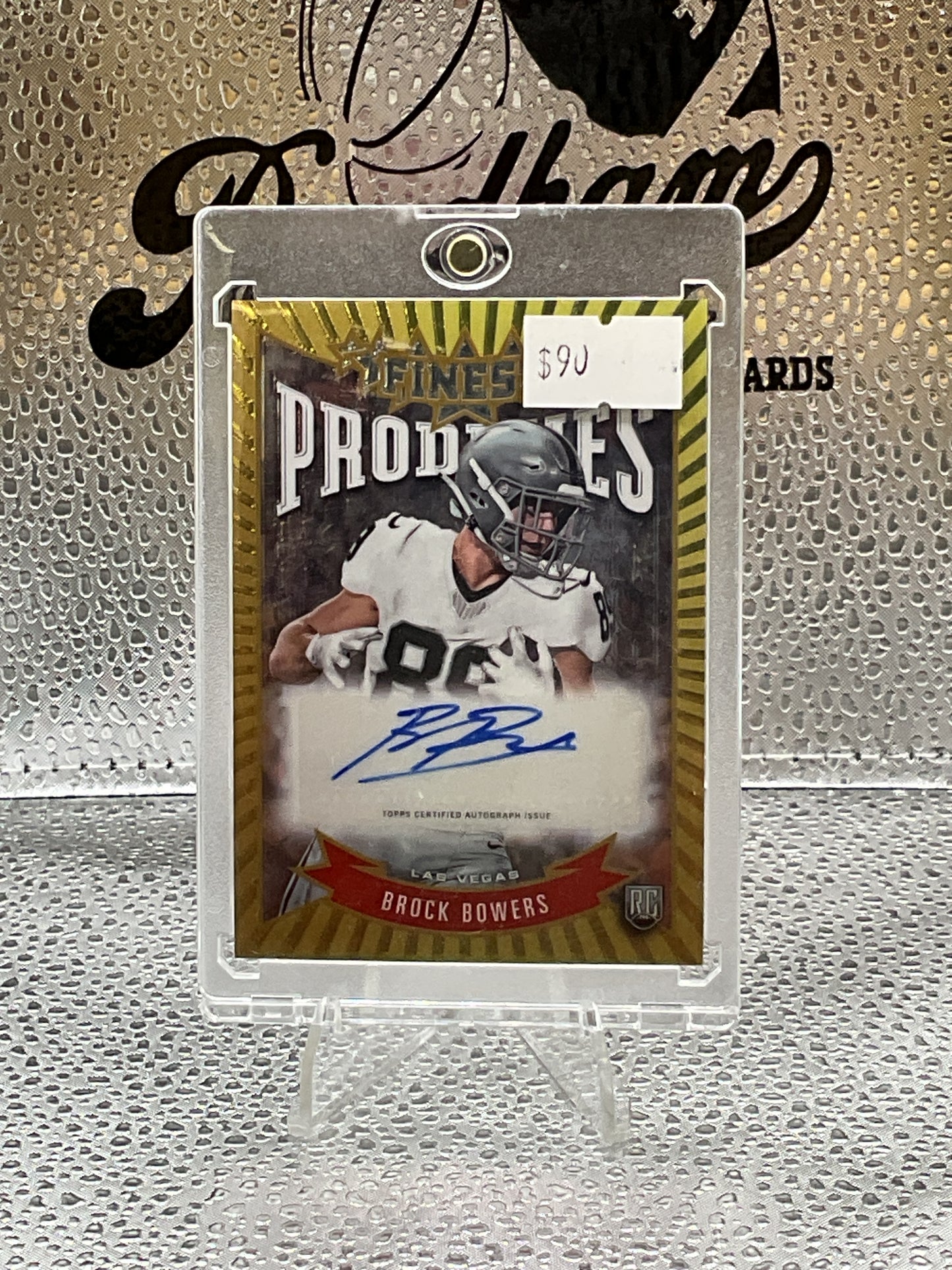 Brock Bowers RC auto Finest Prodigies