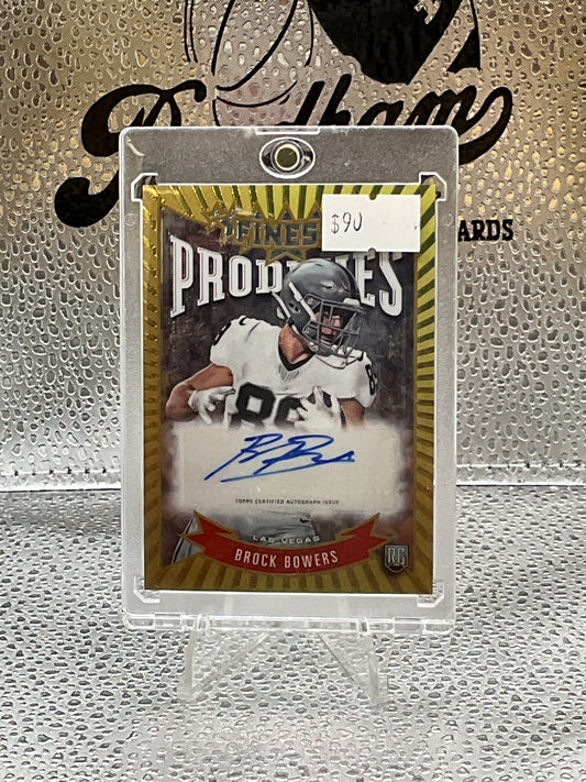 Brock Bowers RC auto Finest Prodigies