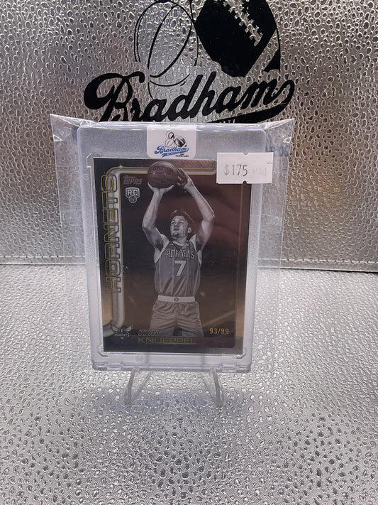 Kon Knueppel 2025-26 Topps Blackout Shimmer /99 Black Friday Rookie RC #204