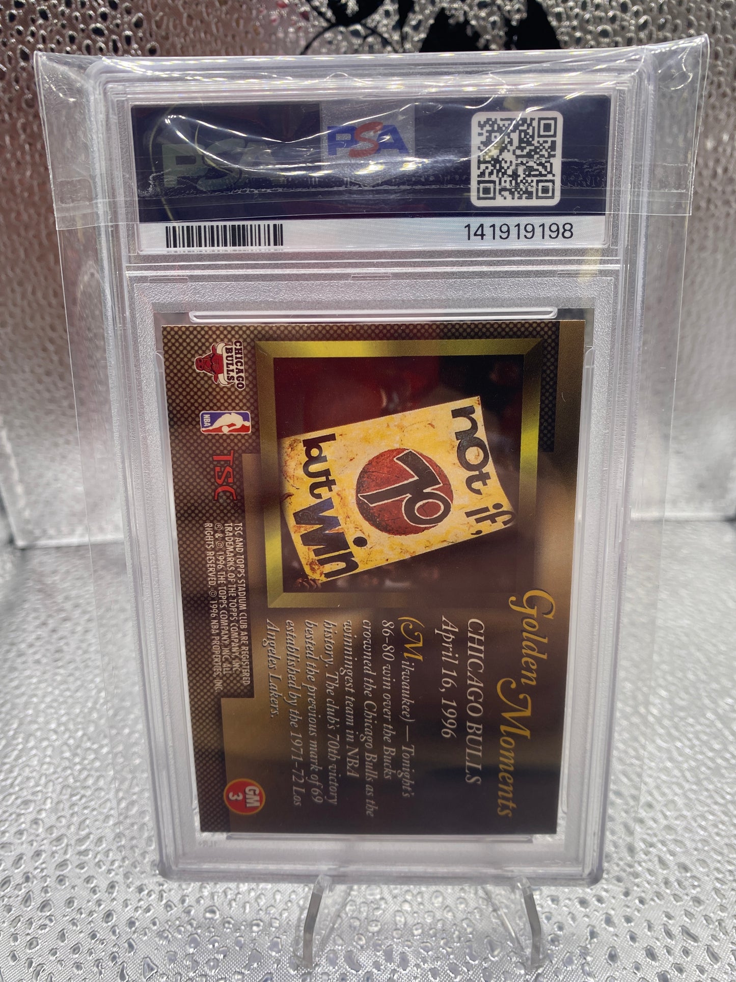 1996 Stadium Club M. Jordan/D. Rodman Golden Moments PSA 9