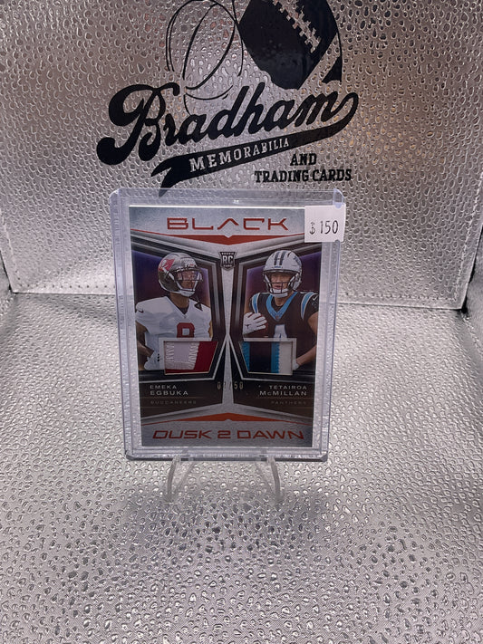2025 Black Dusk 2 Dawn Emeka Egbuka, Tetaiora McMillan 7/50 #D2D-EETM