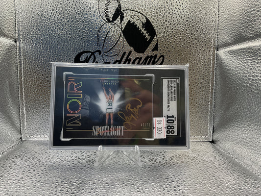 2023-24 Panini Noir SSH-LBD Larry Bird Spotlight Signatures 46/75~ SGC Auto 10 Card 8