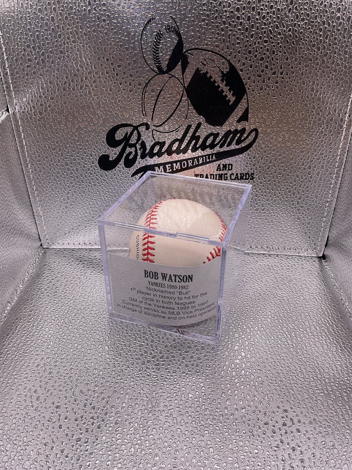 Bob Watson auto baseball