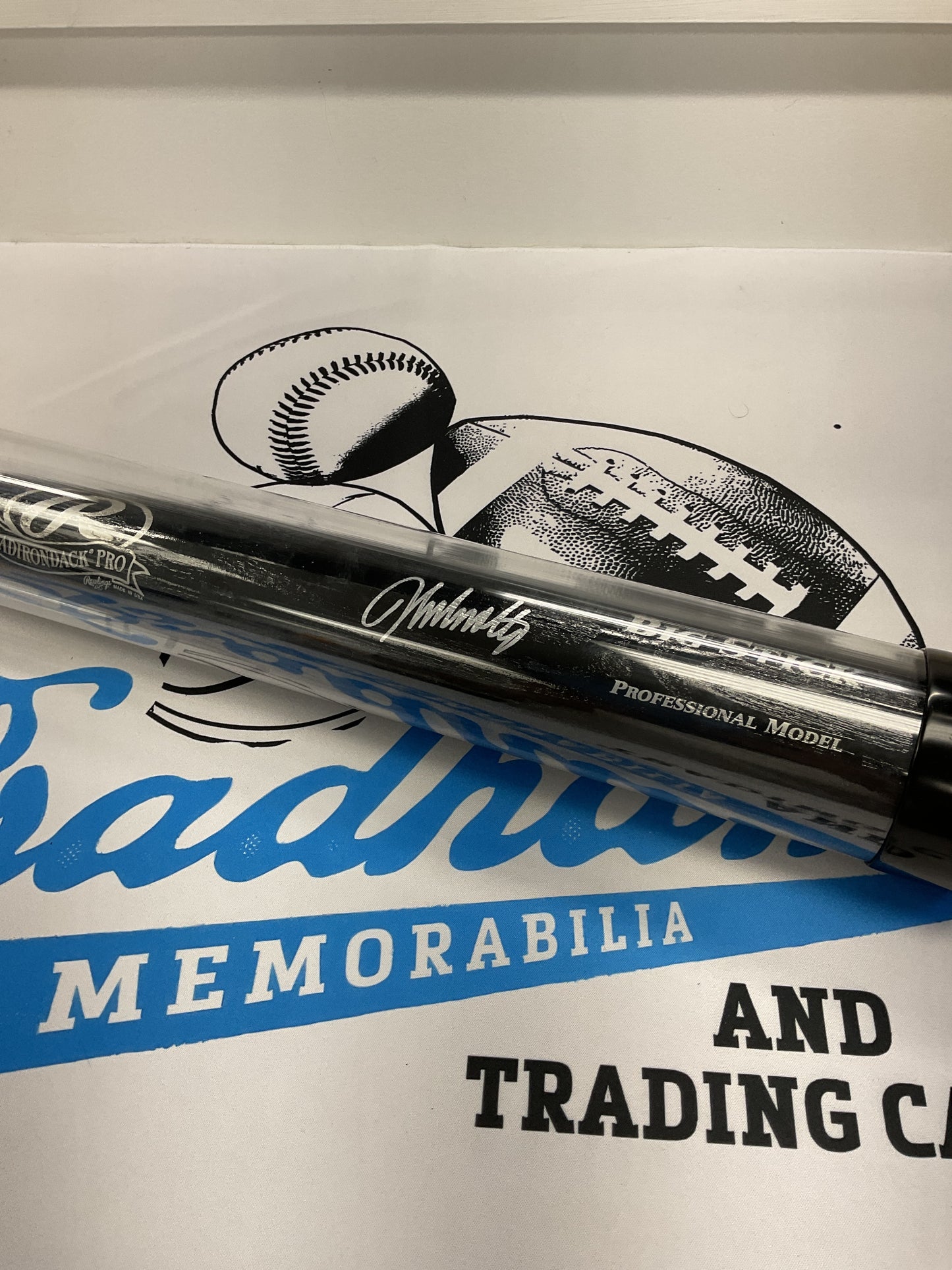 John Smoltz signed baseball bat “ Black big stick” COA