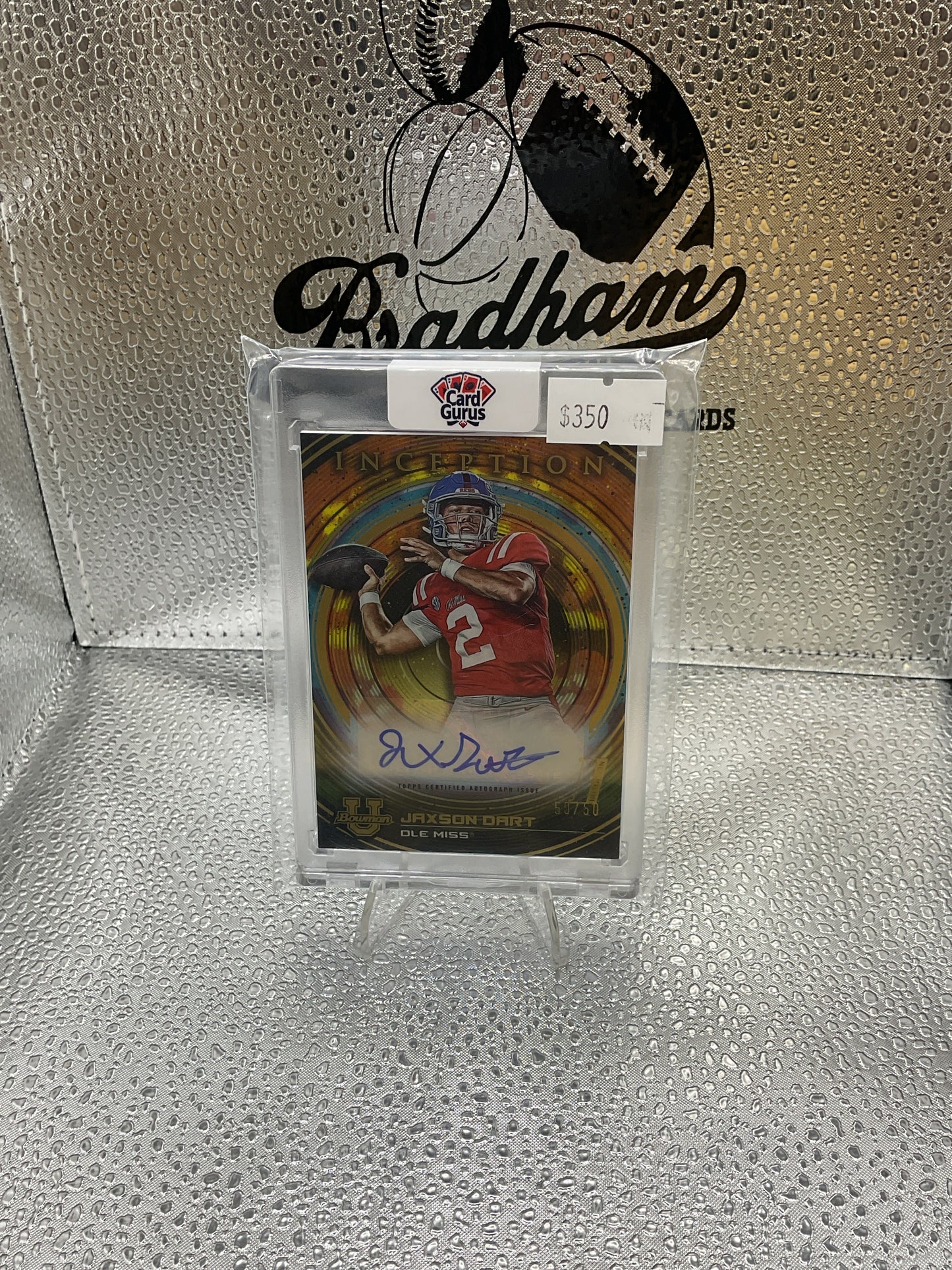 2022-23 Bowman U Inception JAXSON DART Auto GOLD Foil /50 #BIA-JD #89 — 50/50 RC