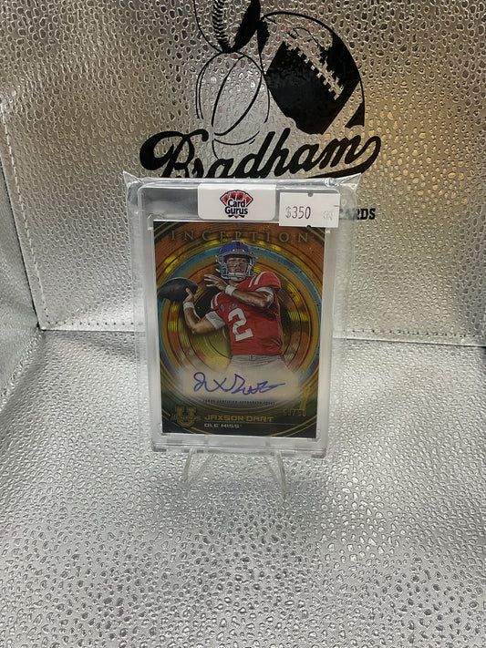 2022-23 Bowman U Inception JAXSON DART Auto GOLD Foil /50 #BIA-JD #89 — 50/50 RC