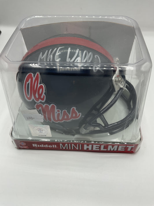 Mike Wallace Autograph Helmet