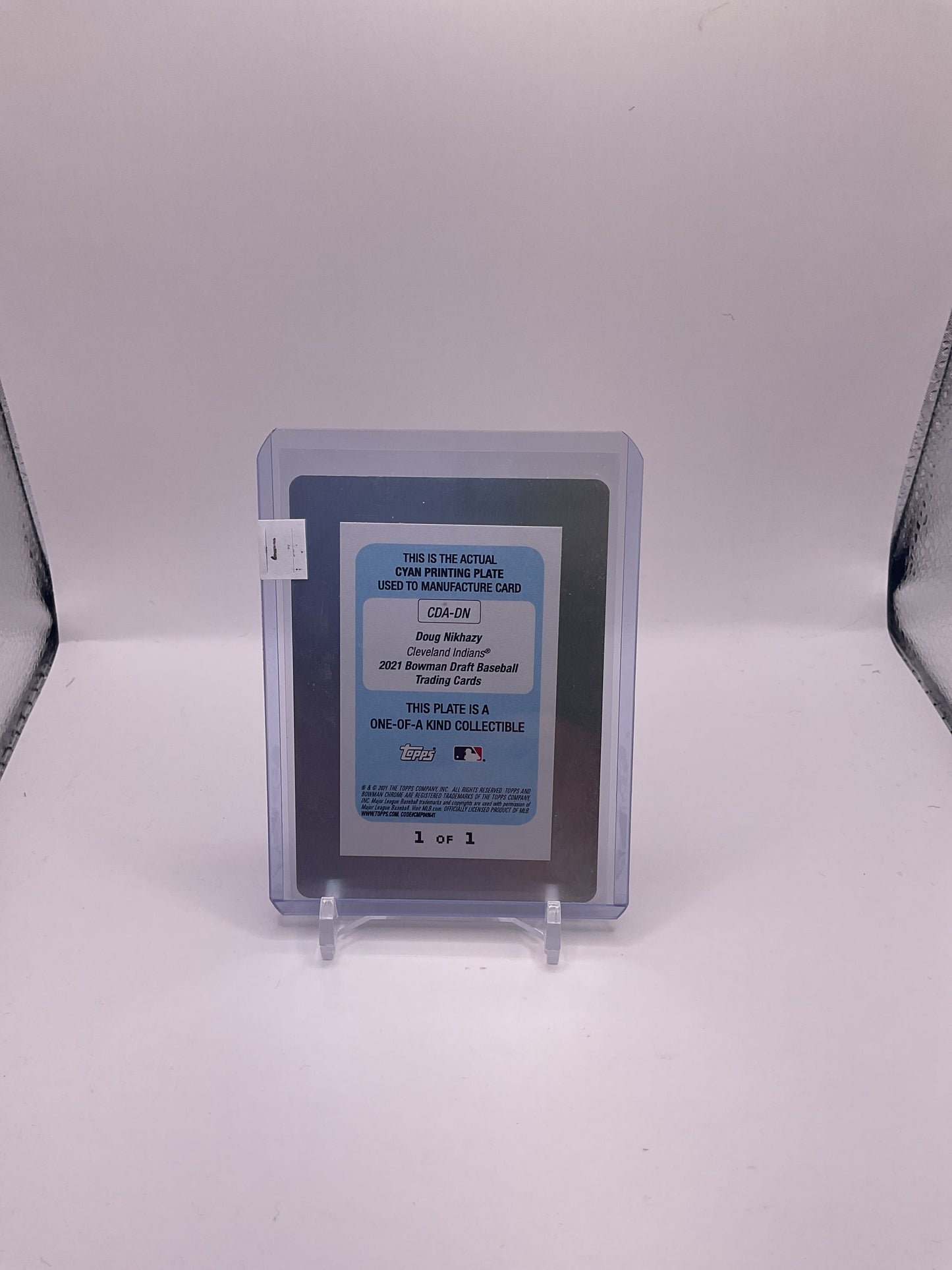 Doug Nikhazy 1/1 Printing Plate Auto #CDA-DN