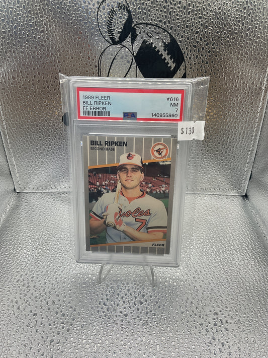 1989 Bill Ripken FF Error PSA 7
