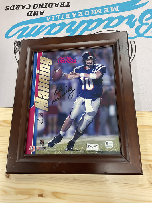 Eli Manning Framed Auto with COA
