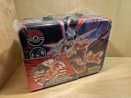 POKÉMON  TCG Fall 2023 Collectors Chest Lunchbox Tin  6 Booster Packs