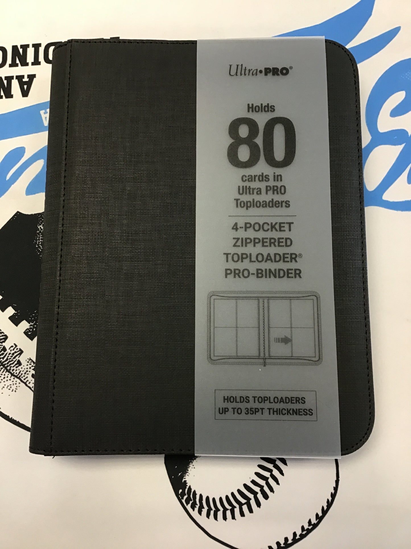 Ultra Pro 4 Pocket Toploader Zip Binder (80 Cards)