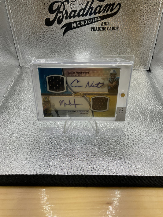 Cam Newton/ Mark Ingram Dual Patch Auto