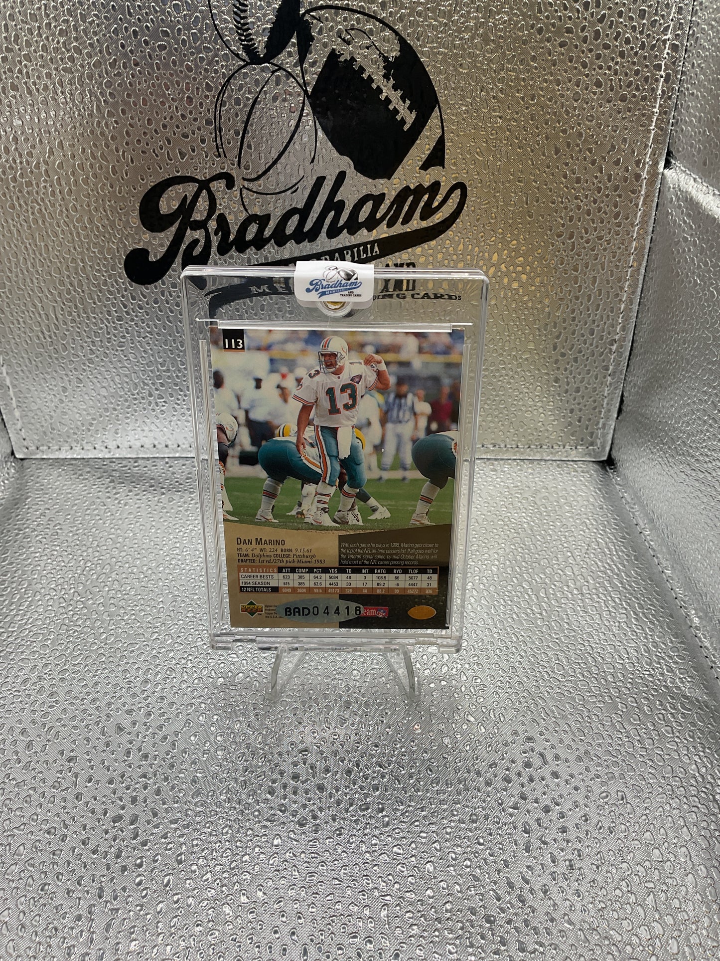 Dan Marino Auto /500 with COA
