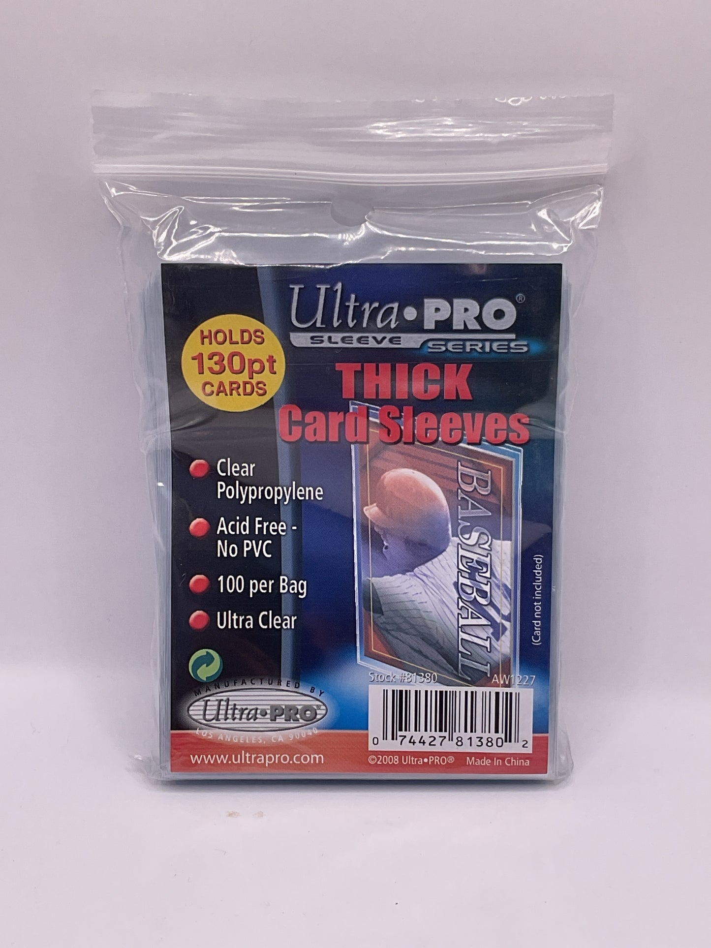 Ultra Pro Thick Card Sleeves 130pt