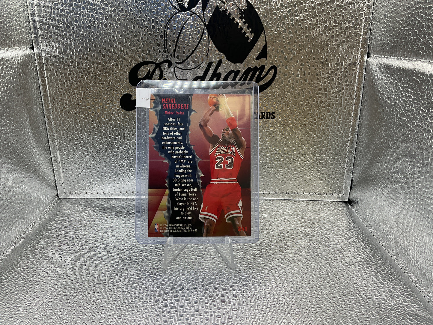 1996-97 Fleer Metal~ Metal Shredders Michael Jordan #241