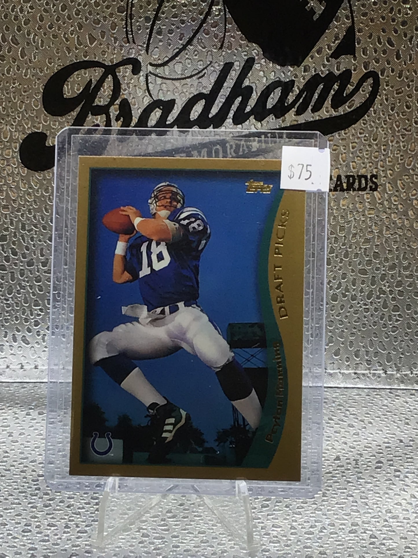 Peyton Manning Topps Draft Packs green