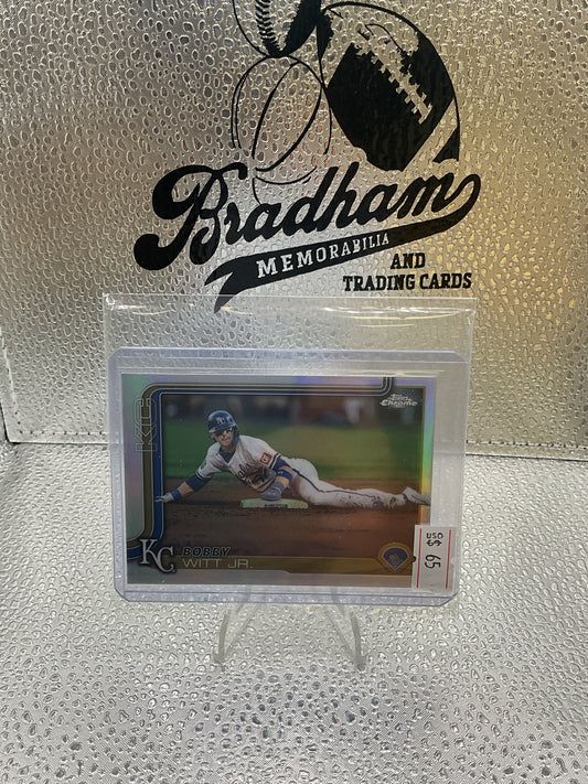 2025 Topps Chrome Bobby Witt Jr Image Variation Refractor SP #93 KC Royals