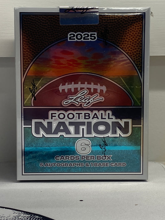 Leaf 2025 Football Nation Hobby Box
