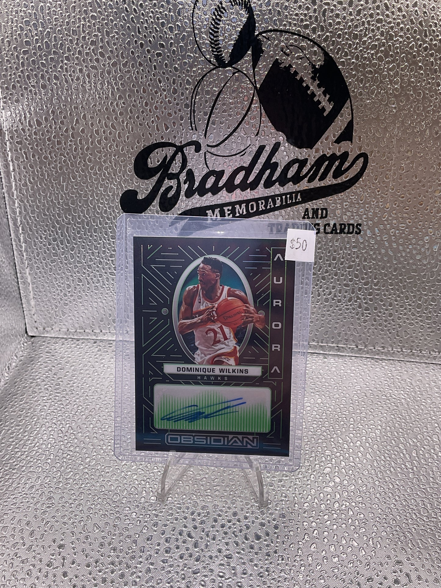 2021-22 Panini Obsidian Dominique Wilkins Aurora Green Etch Auto /25
#AUR-DWL