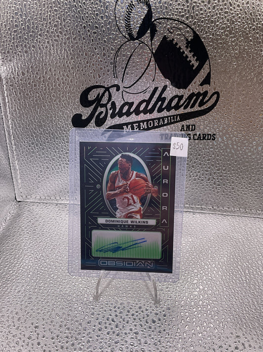 2021-22 Panini Obsidian Dominique Wilkins Aurora Green Etch Auto /25
#AUR-DWL