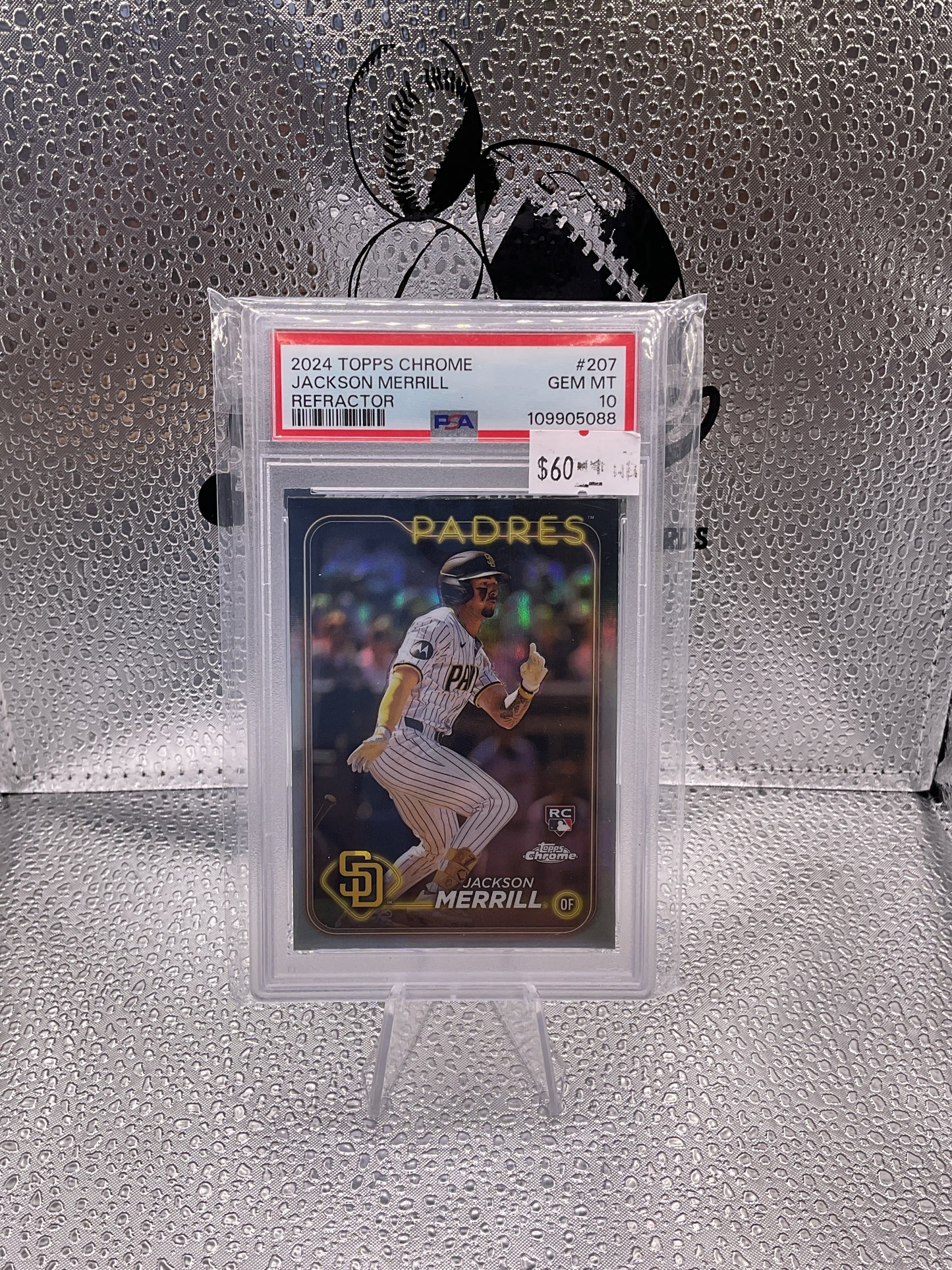 2024 Topps Chrome Jackson Merrill #207 Refractor RC PSA 10