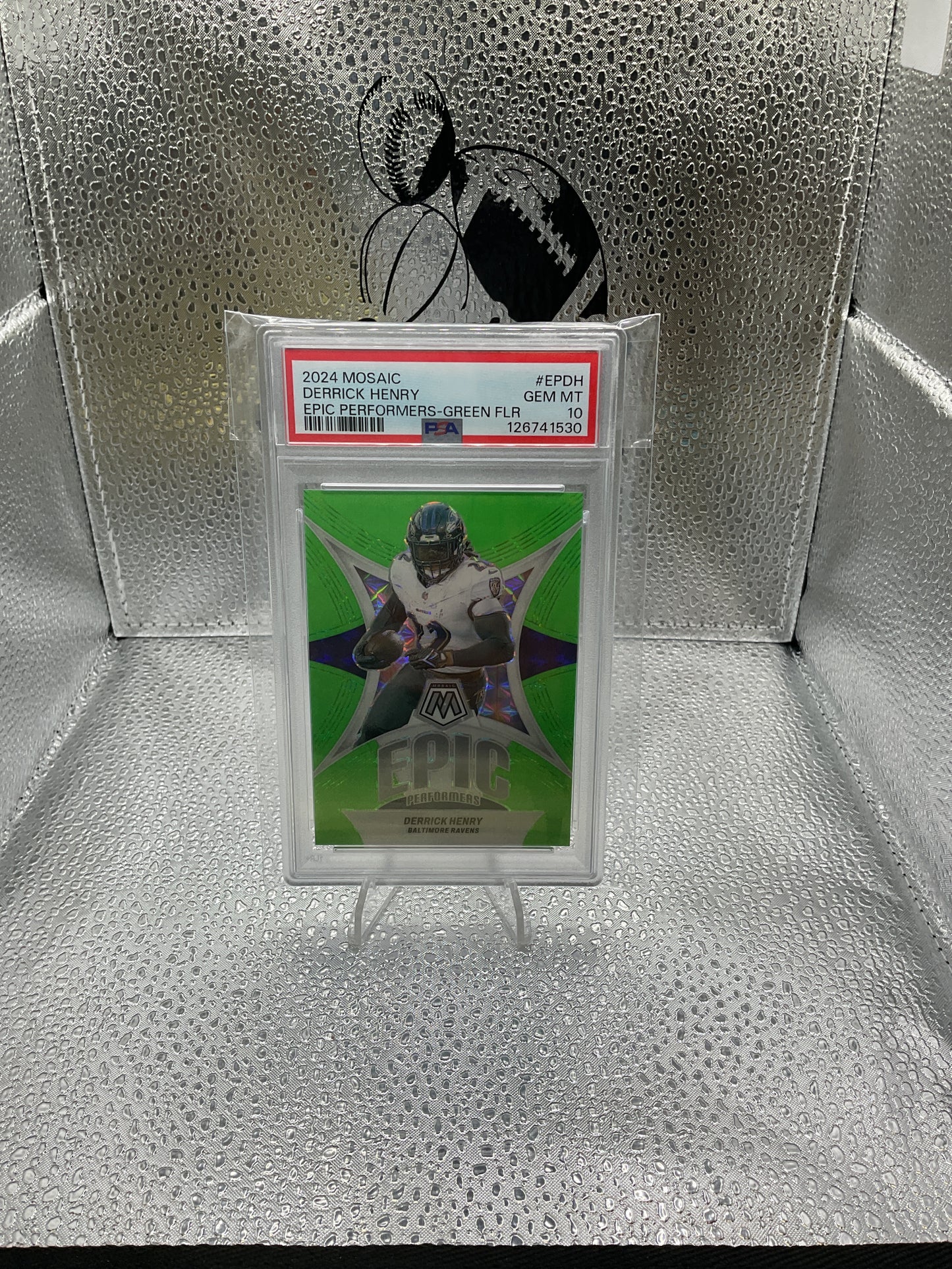 Derrick Henry Green Fluorescent Epic Performers /10 Last On Print #EPDH