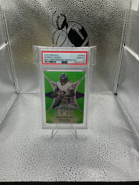 Derrick Henry Green Fluorescent Epic Performers /10 Last On Print #EPDH