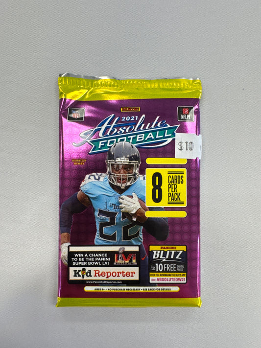 2021 Absolute Football 8 card pack (NO SKU)
