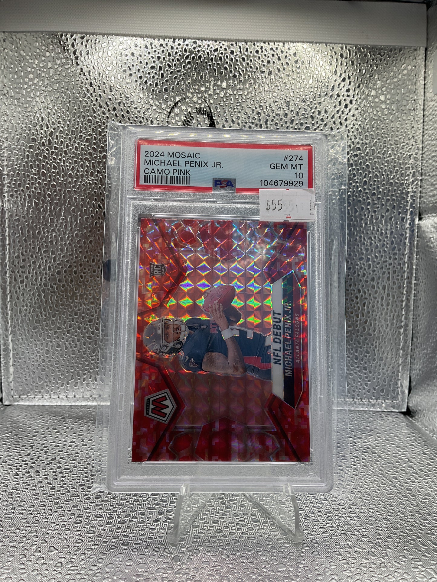 2024 Mosaic Michael Penix Jr. Camo Pink #274 PSA 10