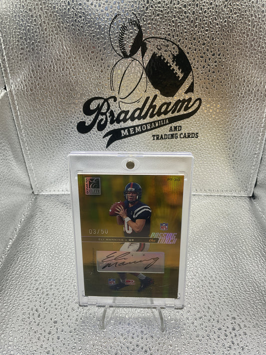 Eli Manning and Archie Manning 2004  Donruss Elite Dual Auto 03/50