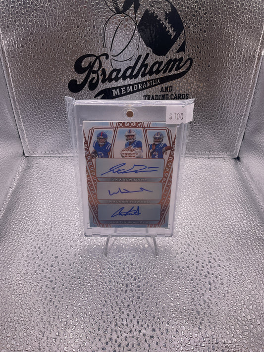 2024 Leaf Trinity Jason Dart / Walker
Howard / Austin Simmons Triple Auto
33/49