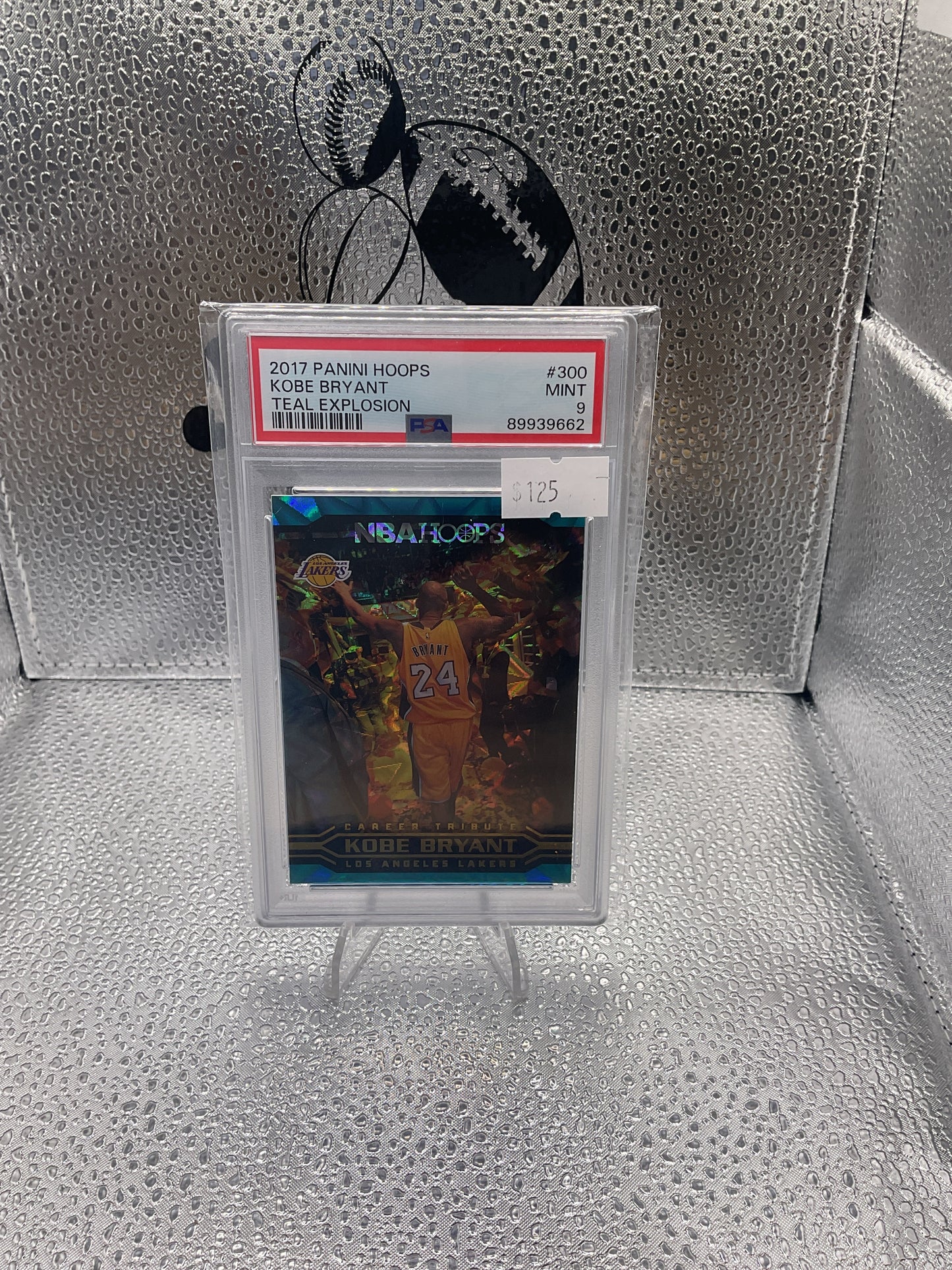 2017 Panini NBA Hoops Career Tribute Teal Explosion Kobe Bryant PSA 9 MINT HOF